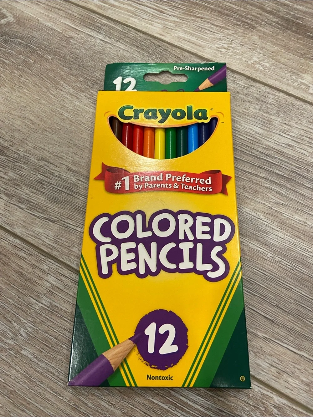 Crayola Colored Pencils 12-Count with Rooms of Wonder Coloring Book